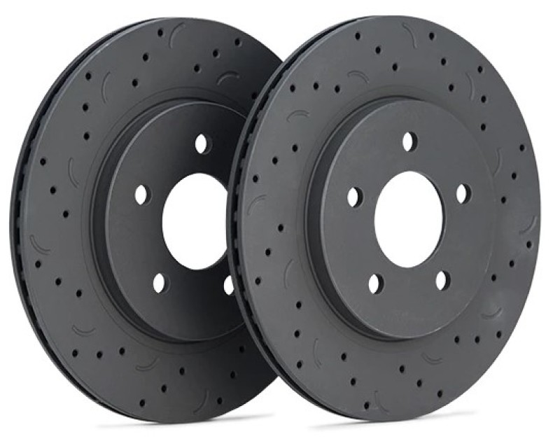 Jeep Wrangler Brake Rotors (2) - Front + Rear - Hawk Performance - Talon Drilled And Slotted - `18-`20